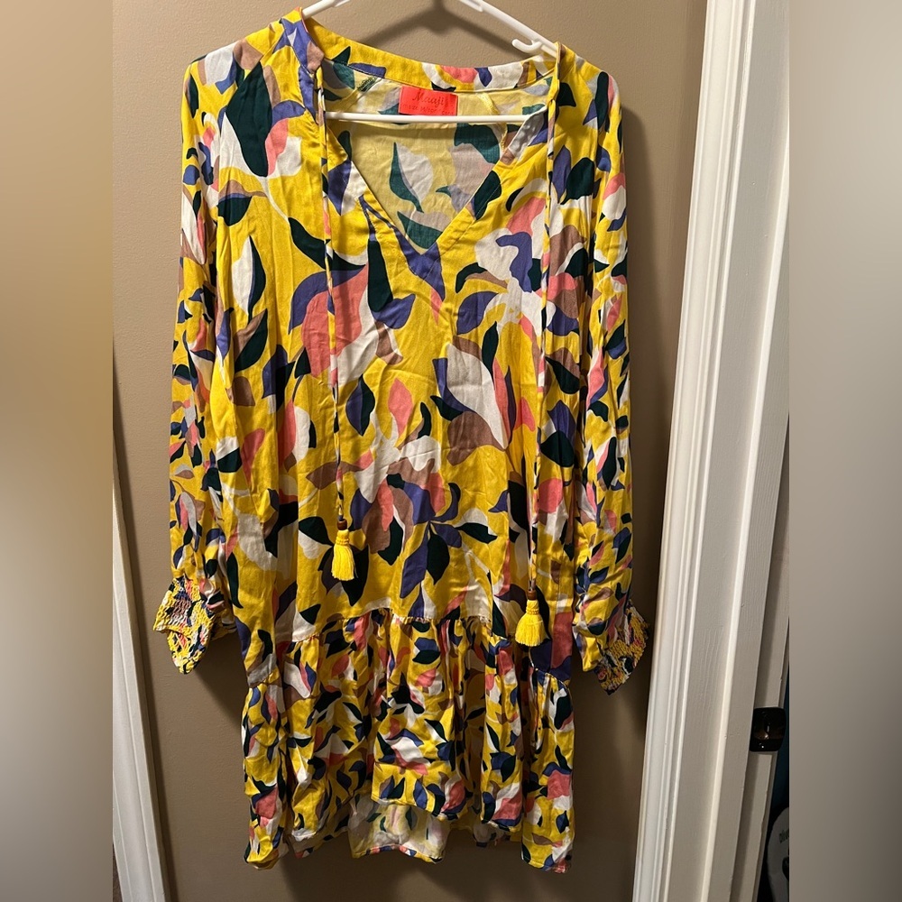 Maaji Multicolor Dress with Tassels Size Medium
